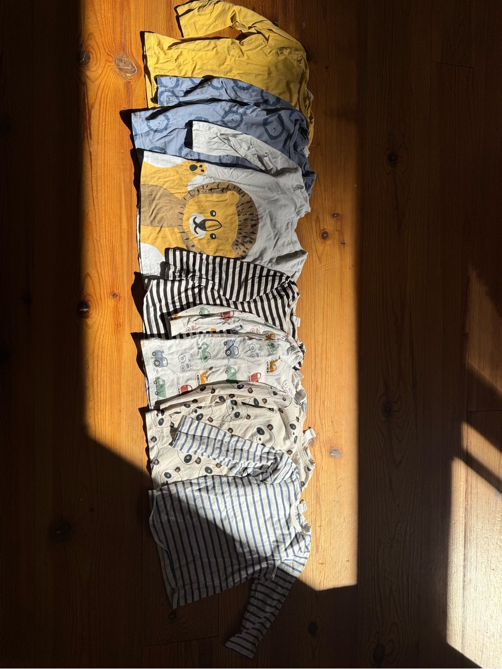 H&M kids 7-Piece Unisex Long-Sleeve 100% Cotton Shirt Lot – 3–4Y